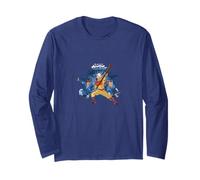 Avatar: The Last Airbender Aang Katara Sokka Action Blast Long Sleeve T-Shirt