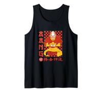 Avatar: The Last Airbender Aang Red Checkerboard Tank Top