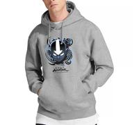 Avatar The Last Airbender Airbender Blue And Black Kanji Hoodie, Athletic Heather, Large