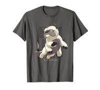 Avatar The Last Airbender Appa Flying Bison Air Nomads T-Shirt, Men, Asphalt Grey, 3X-Large