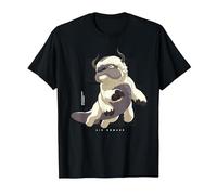 Avatar The Last Airbender Appa Flying Bison Air Nomads T-Shirt, Men, Black, 3X-Large
