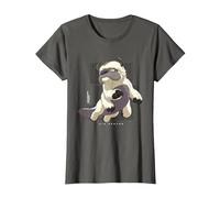 Avatar The Last Airbender Appa Flying Bison Air Nomads T-Shirt, Women, Asphalt Grey, Medium