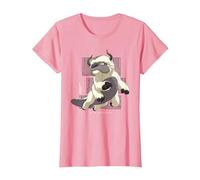 Avatar The Last Airbender Appa Flying Bison Air Nomads T-Shirt, Women, Pink, Large