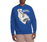 Avatar The Last Airbender Appa In Flight Crew Sweatshirt, Royal Blue, Small