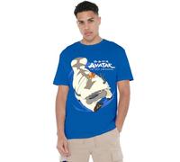 Avatar The Last Airbender Appa in Flight Unisex T Shirt, Royal Blue, Small