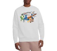Avatar The Last Airbender Avatars Group Crew Sweatshirt, White, M