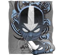 Avatar The Last Airbender Blue and Black Kanji Silky Touch Super Soft Throw Blanket 152 X 127 cm