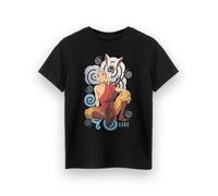 Avatar: The Last Airbender Boys Black Aang & Momo Short Sleeved T-Shirt - 11-12 Years