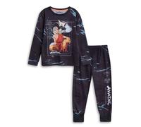 Avatar: The Last Airbender Boy's Long Sleeve Long Leg Pyjama Set | Black | Official Merch | Size: 13-14 Years Avatar: The Last Airbender Black 13-14 Years