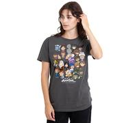 Avatar The Last Airbender Chibi Group Ladies T Shirt, Charcoal Paramount Home Entertainment Charcoal XXL