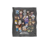Avatar The Last Airbender Chibi Group Silky Touch Super Soft Throw Blanket 152 X 127 cm Avatar: The Last Airbender White One Size