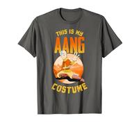 Avatar: The Last Airbender Halloween This is My Aang Costume T-Shirt, Men, Asphalt Grey, Large