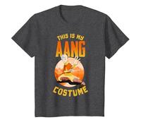 Avatar: The Last Airbender Halloween This is My Aang Costume T-Shirt, Youth, Dark Heather Grey, Small