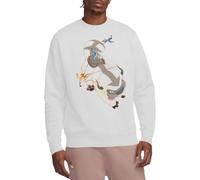 Avatar The Last Airbender Hang On Appa Crew Sweatshirt, White, XX-Large