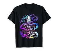 Avatar: The Last Airbender Rainbow Neon Spiral Aang T-Shirt