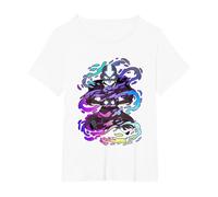 Avatar: The Last Airbender Rainbow Neon Spiral Aang T-Shirt, Women's Plus, White, 5X