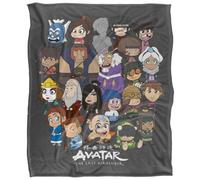 Avatar: The Last Airbender Silky Chibi Group Supersoft Blanket Multicoloured (One Size)