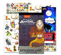 Avatar The Last Airbender Stickers Set - Bundle with 200+ Avatar Stickers for Kids Featuring Aang, Appa, Momo, Katara, Zuko, More | Avatar Party Supplies for Boys, Girls