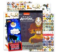 Avatar The Last Airbender Stickers Set - Bundle with 200+ Avatar Stickers for Kids Featuring Aang, Appa, Momo, Katara, Zuko, More | Avatar Party Supplies for Boys, Girls