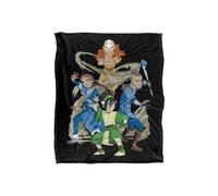 Avatar The Last Airbender Team Elements Silky Touch Super Soft Throw Blanket 152 X 127 cm Avatar: The Last Airbender White One Size