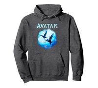 Avatar: The Way Of Water Come Fly With Me Blue Vignette Pullover Hoodie, Adult Unisex, Dark Heather Grey, Medium