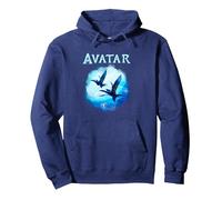 Avatar: The Way Of Water Come Fly With Me Blue Vignette Pullover Hoodie, Adult Unisex, Navy Blue, Small