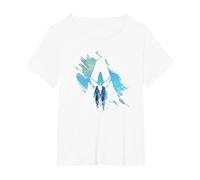 Avatar: The Way of Water Jake and Neytiri A Logo Illustrated T-Shirt, Women's Plus, White, 5X