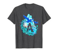 Avatar: The Way of Water Scenic Pandora Blue Vignette T-Shirt, Men, Dark Heather Grey, Medium