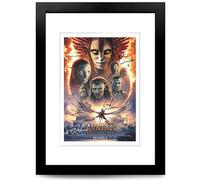 Avatar Trilogy Cast Signed A4 Poster Photo Print Framed Autograph Gift Movie Sam Worthington Zoe Saldana (Avatar Fire And Ash, Framed & Mounted)