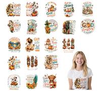 Avathelis Christian Fall DTF Transfers, 20 PCS Ready to Press Designs