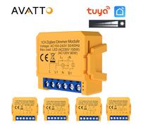 AVATTO Tuya ZigBee WiFi Dimmer Switch Module Smart Home DIY Breaker 1 2 Gang Supports 2 Way Control Work with Alexa Google Home