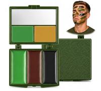 Avavani 5 Colours Camouflage Face Paint with Mirror for Military Outdoor