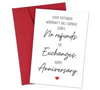 Avavani Funny Wedding Anniversary Card for Him Her
