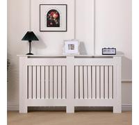 AVC Designs Extra Large Radiator Cover Modern Design Vertical Slats White…