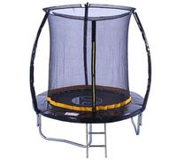 AVC Designs Fitness 6ft, 8ft, 10ft & 12ft Trampoline Round Inc Net & Ladder (2025 Curved Shape) (6FT)