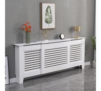 Avc Designs Kensington Radiator Cover Horizontal Cabinet White (Adjustable)