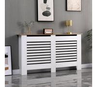 AVC Designs Kensington Radiator Cover Large Horizontal Cabinet White/Oak…