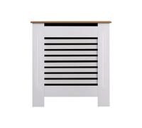 AVC Designs Kensington Radiator Cover Small Horizontal Cabinet White/Oak…