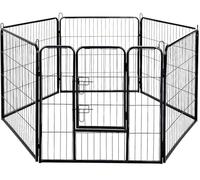 AVC Designs Pet Dog Playpen Heavy Duty Fence Exercise Pen Portable Puppy Play Pen Indoor/Outdoor Small 6 Panel 80x60cm