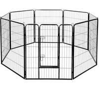 AVC Designs Pet Dog Playpen Heavy Duty Fence Exercise Pen Portable Puppy Play Pen Indoor/Outdoor Small 8 Panel 80x60cm