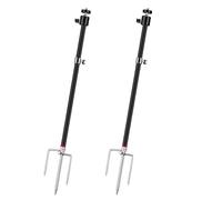 AVCMOTO Game &Trail Camera Mount, 3 in1 Aluminum 360 Degree Adjustable Universal Screw Mount 1/4''-20 (6mm), for Hunting Camera, Night fFshing Lights, Solar Panels, etc. (2 Pack)