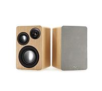 AVCOM 3-Way Active Bookshelf Speaker Pair Oak