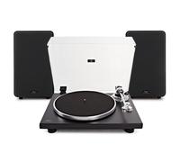 AVCOM Bluetooth Turntable with Active Speakers Black