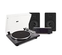 AVCOM Bluetooth Turntable with HiFi Amplifier and 5" Bookshelf Speakers Black