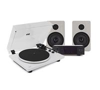 AVCOM Bluetooth Turntable with HiFi Amplifier and 5" Bookshelf Speakers White