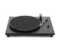 AVCOM Contemporary Bluetooth Turntable with Built-in Speakers Wireless Vinyl Record Player Support 3-Speed 3 Record Sizes, Black