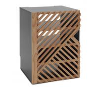 AVCOM Hi-Fi Cabinet 3 Shelf Black Custom Bundle