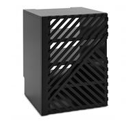 AVCOM Hi-Fi Cabinet 4 Shelf Black Custom Bundle
