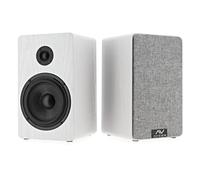 AVCOM Passive 5â€ Bookshelf Speakers 2 x 45W, White | Kevlar woofers with silk dome tweeters, rear-ported MDF cabinet, magnetic grilles, binding posts for banana plugs
