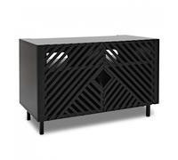 AVCOM Small TV Cabinet Black Custom Bundle